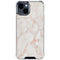 Rose Gold Marble iPhone 15 Clear Case